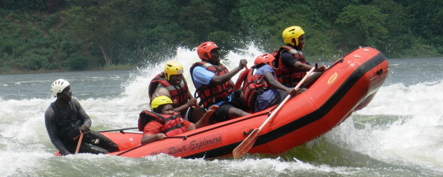 White water rafting in Uganda