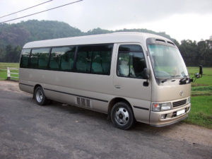 Coaster bus for hire in Uganda