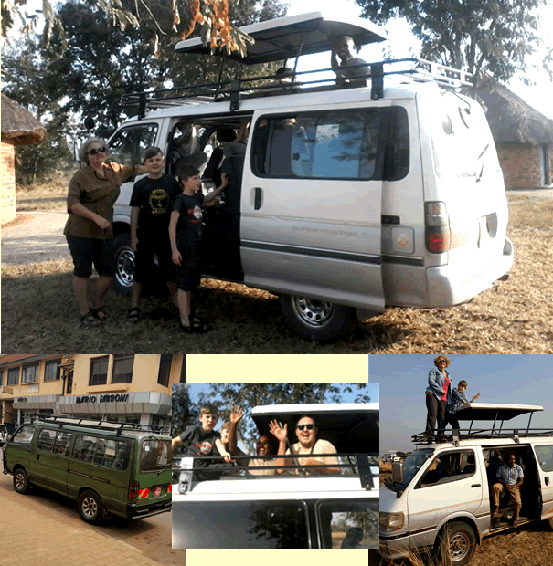Safari van for family trips in Uganda