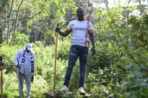 Akon tracked gorillas in Uganda's Bwindi forest