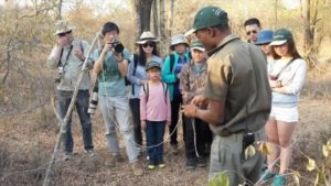 tourist guide at work