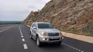 Land cruiser Ronaldo in Uganda