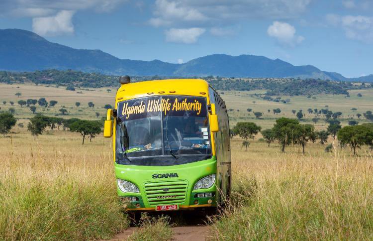 Tour Bus in Murchison falls park