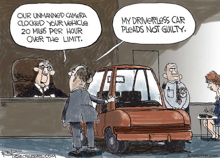 Driverless Car cartoons funny