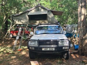 Rooftop tent land cruiser