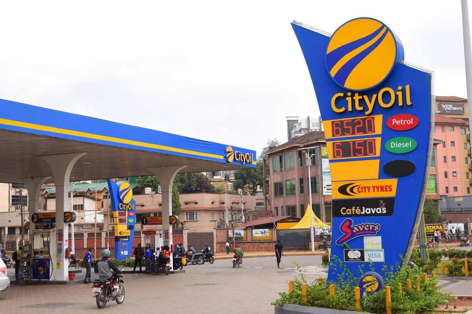 City oil fuel stations