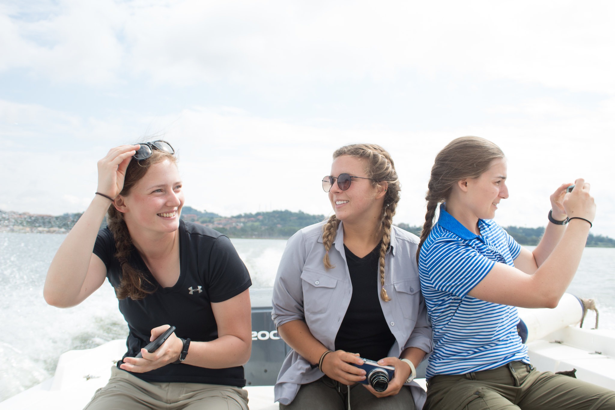 USA travelers in Uganda on safari