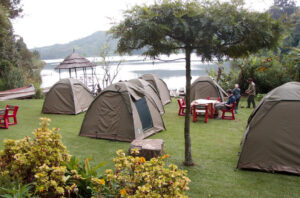 camping at Lake Bunyonyi