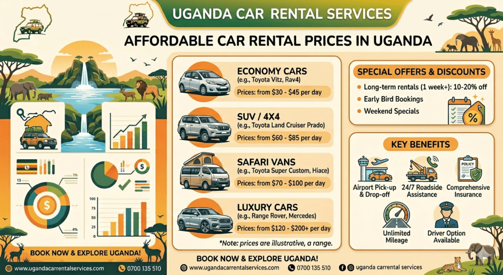 Uganda car rental prices