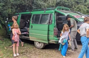 Minivan rental for family safari in Uganda