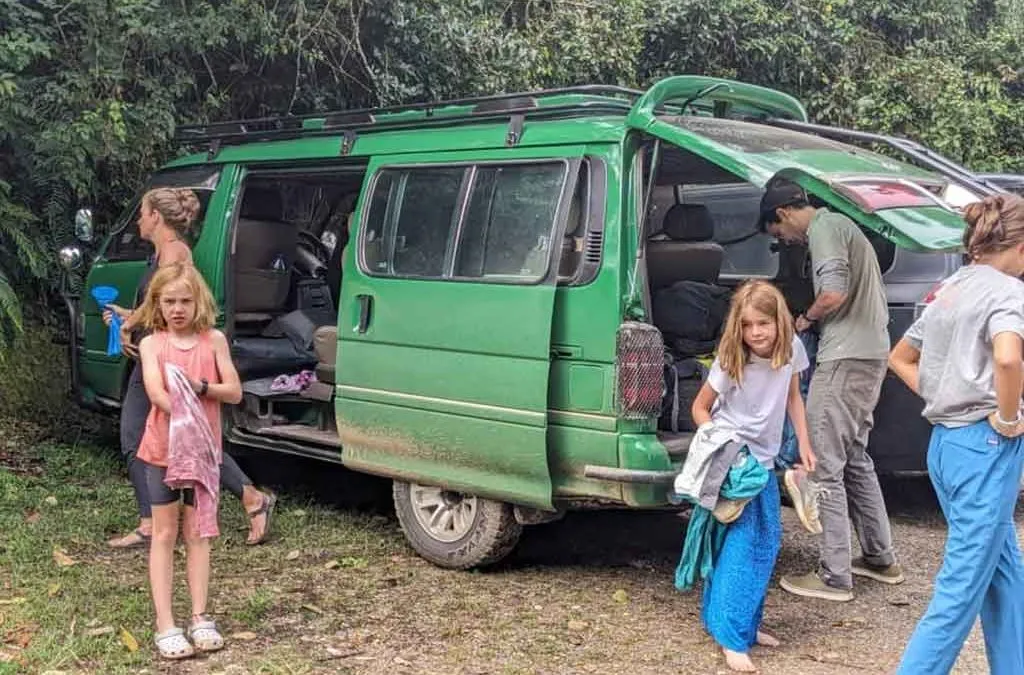 Minivan rental for family safari in Uganda