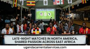 World Cup 2026 - Uganda fans at night watching